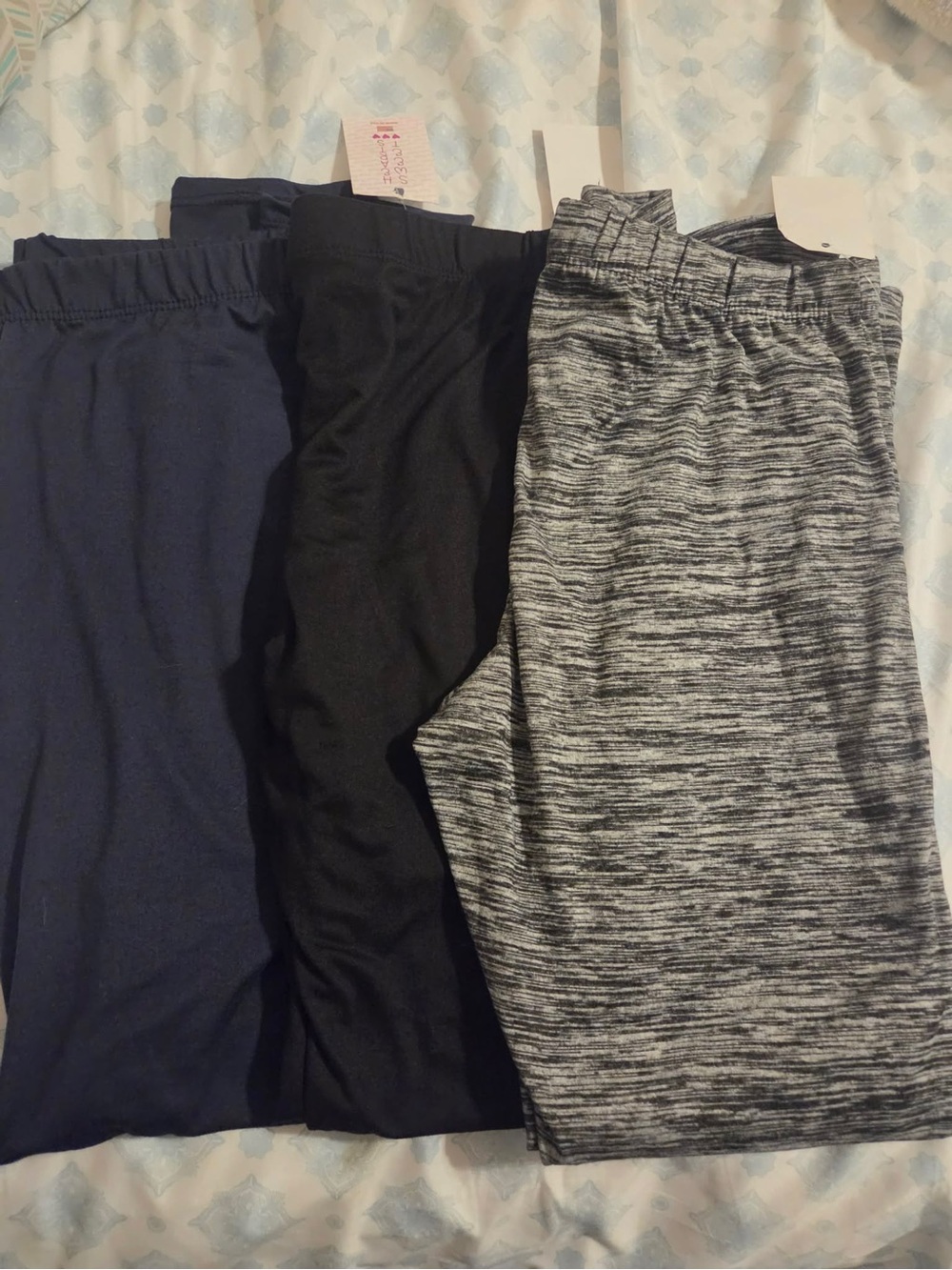 3-Pack Lounge Leggings - Navy, Black & Gray